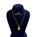 Sawra Gold Locket Chain 2558