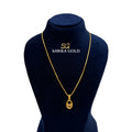 Sawra Gold Locket Chain 2603