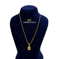 Sawra Gold Locket Chain 2618