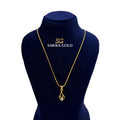 Sawra Gold Locket Chain 2649