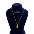 Sawra Gold Locket Chain 2651