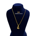 Sawra Gold Locket Chain 2654