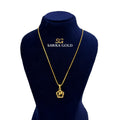 Sawra Gold Locket Chain 2658