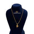 Sawra Gold Locket Chain 2659