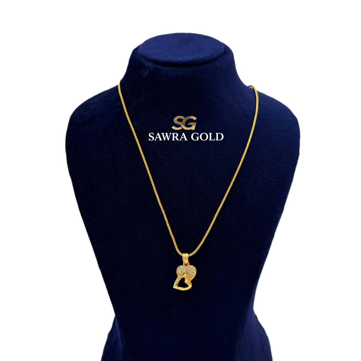 Sawra Gold Locket Chain 1850