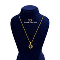 Sawra Gold Locket Chain 1853-Multi