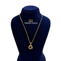 Sawra Gold Locket Chain 1853