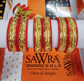 Sawra Gold Bangles 2370 (DZ)