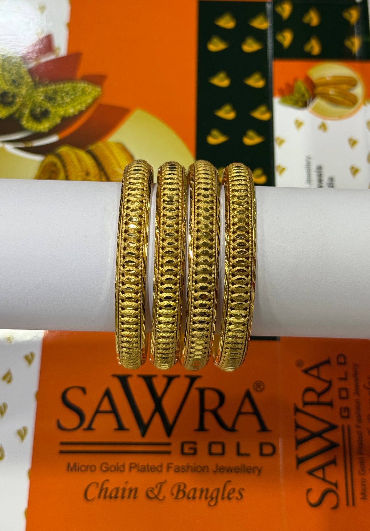 Sawra Gold Bangles 2557 (DZ)