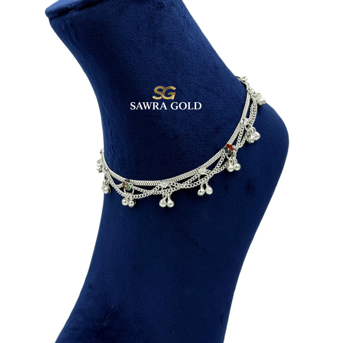 Sawra Silver Anklet S048