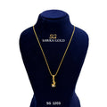 Sawra Gold Locket Chain 1203