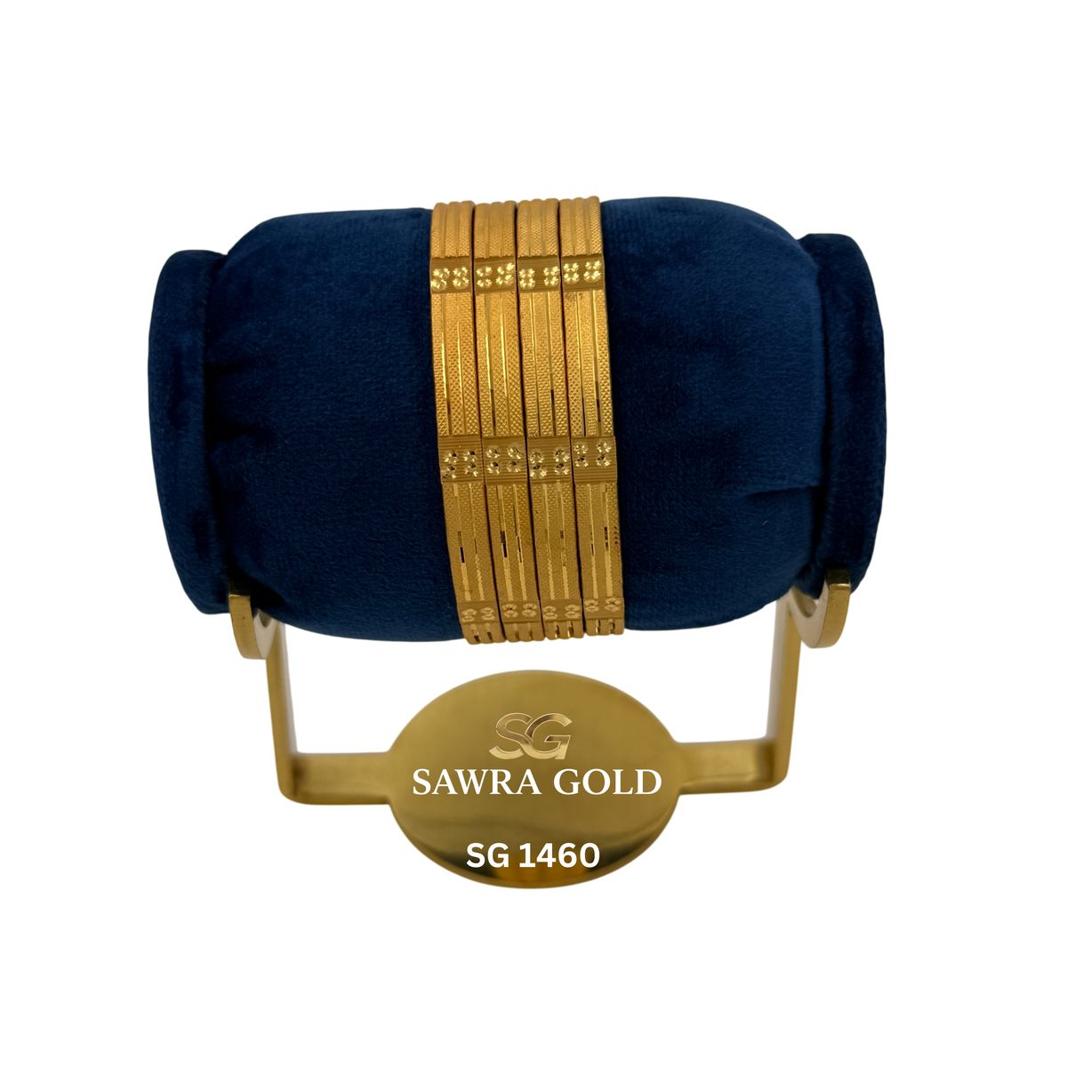 Sawra Gold Bangles 1460 (DZ)