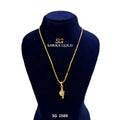 Sawra Gold Locket Chain 2589