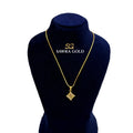 Sawra Gold Locket Chain 1852