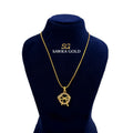 Sawra Gold Locket Chain 2567