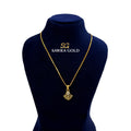 Sawra Gold Locket Chain 2642
