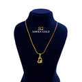 Sawra Gold Locket Chain 2654
