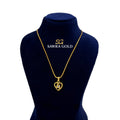 Sawra Gold Locket Chain 2781