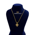 Sawra Gold Locket Chain 2848