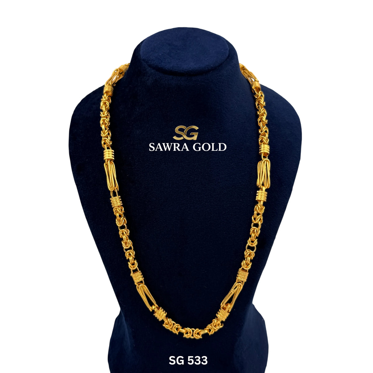 Sawra Gold Hollow Chain SG 533