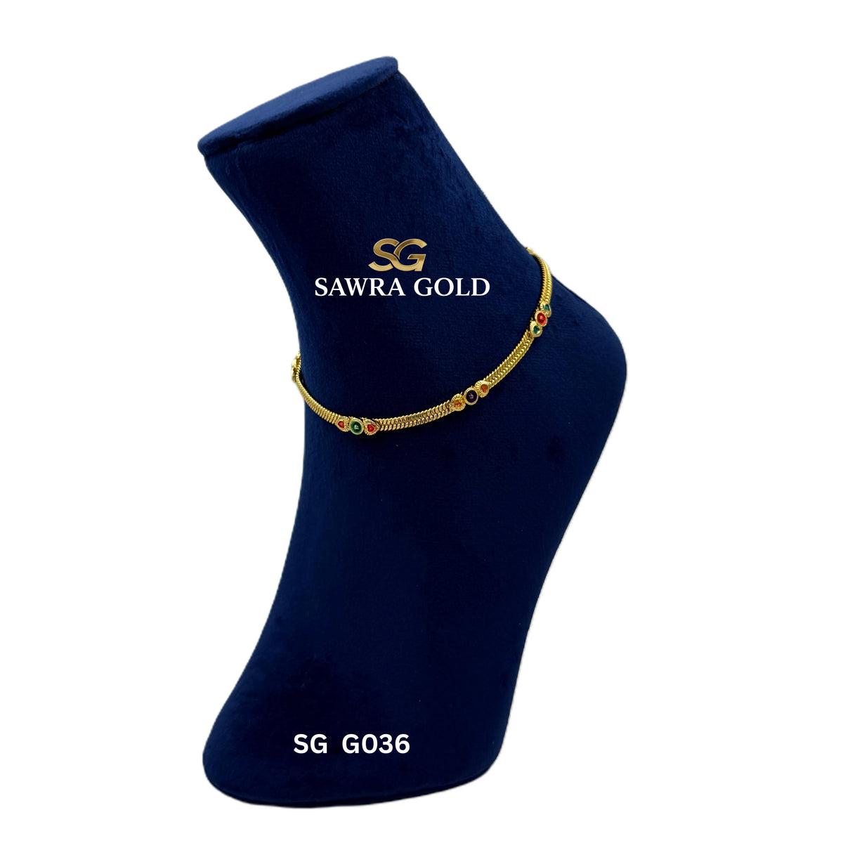 Sawra Golden Anklet G036