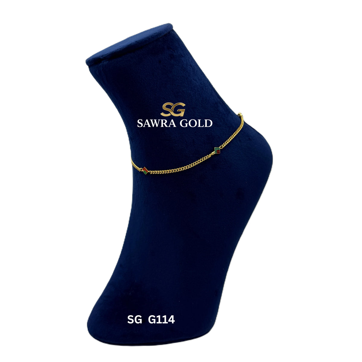 Sawra Golden Anklet G114