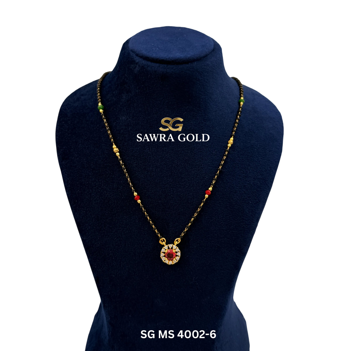 Sawra Gold Mangalsutra MS 4002-6