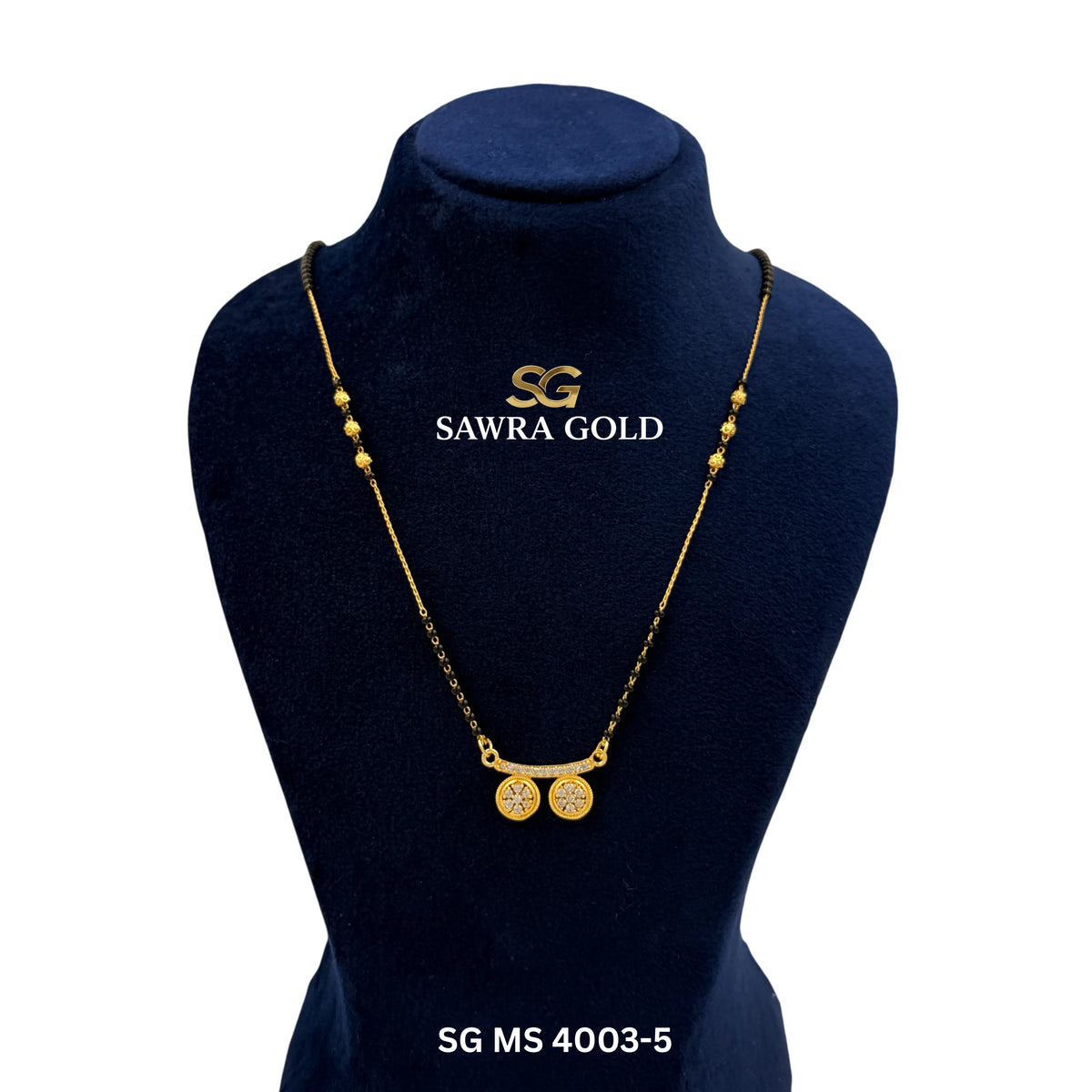 Sawra Gold Mangalsutra MS 4003-5