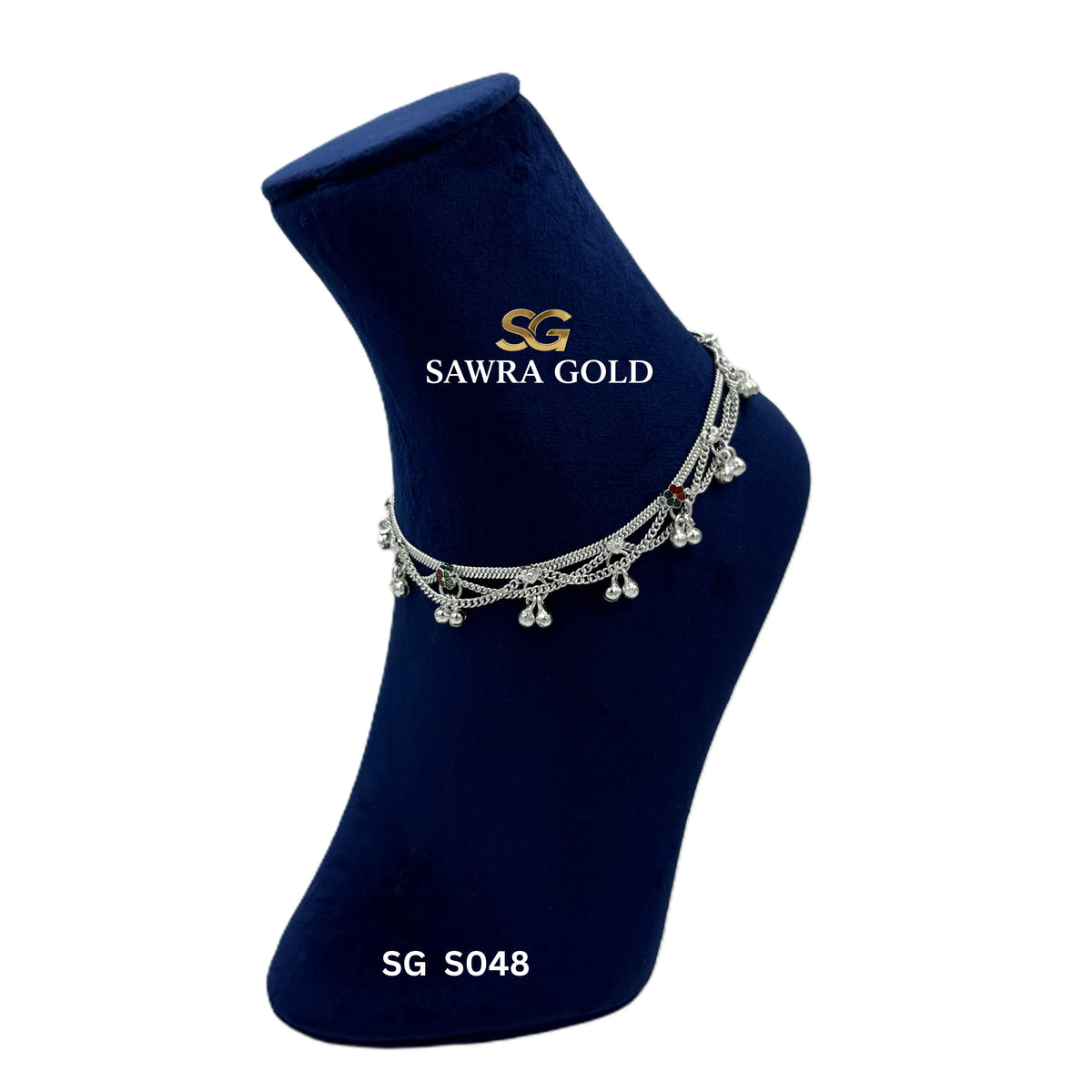 Sawra Silver Anklet S048